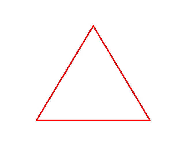 rød trekant